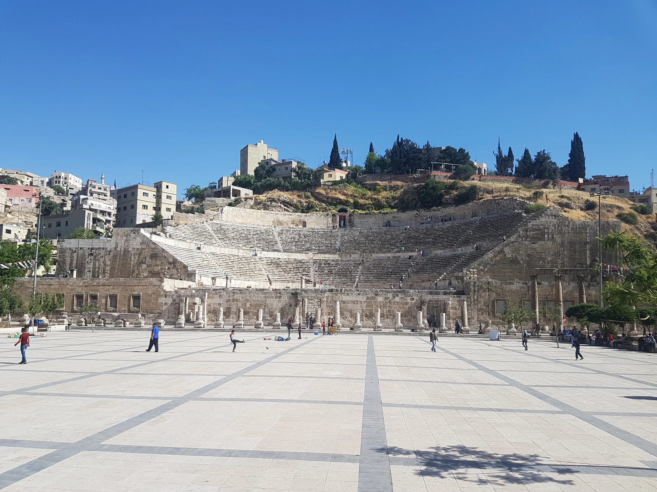 The Roman Theatre and public square in Amman, Jordan